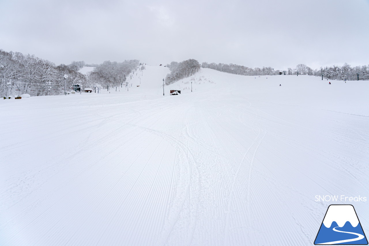 かもい岳国際スキー場｜今季の降雪量は、道内トップクラス！クリスマスイブのレポートは、積雪たっぷりの『かもい岳』(^^)v